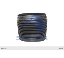 Патрубок КАМАЗ-5490 MERCEDES Actros воздухозаборника (гофра до фильтра) SAMPA