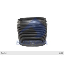 Патрубок КАМАЗ-5490 MERCEDES Actros воздухозаборника (гофра до фильтра) SAMPA