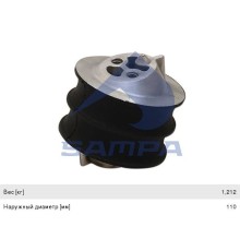 Подушка SCANIA двигателя передняя (круглая) SAMPA