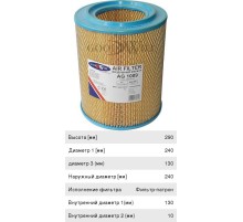 Элемент фильтрующий ГАЗ-3310, 3309, 33081 дв.Д-245.7 воздушный GOOD WILL