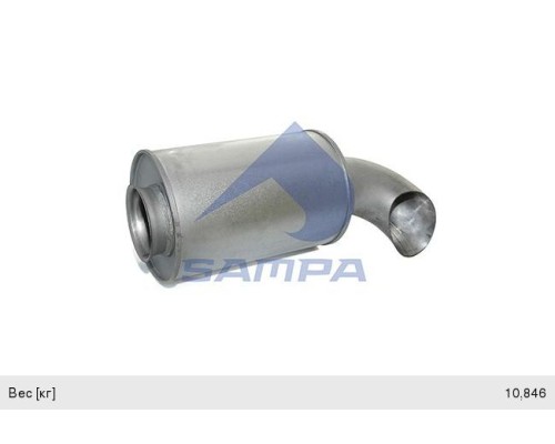 Глушитель VOLVO FH (05-) SAMPA