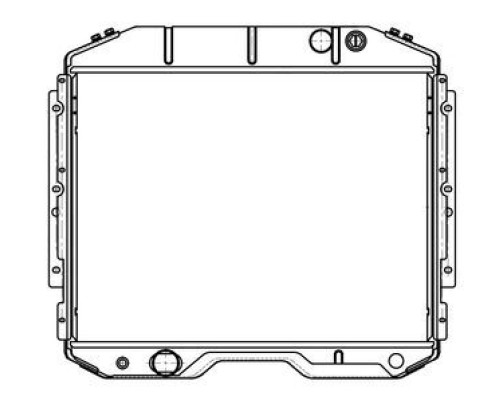 Радиатор ГАЗ-3309 алюминиевый 2-х рядный дв.ММЗ ЕВРО-4 (без горловины) LUZAR