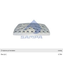 Подножка MAN TGA, TGS, TGX левая/правая (железная) SAMPA