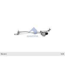 Трапеция стеклоочистителя КАМАЗ-5490 MERCEDES Atego с эл. мотором SAMPA