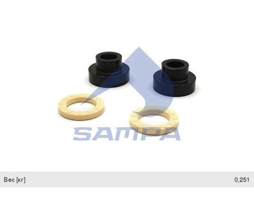 Ремкомплект SCANIA 4 series цилиндра подъема кабины (втулки 2шт., кольца 2шт.) SAMPA