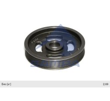 Шкив КАМАЗ-5490 MERCEDES дв.OM457LA вентилятора SAMPA