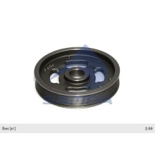 Шкив КАМАЗ-5490 MERCEDES дв.OM457LA вентилятора SAMPA