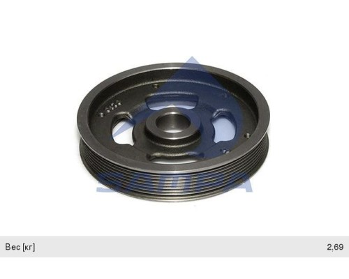 Шкив КАМАЗ-5490 MERCEDES дв.OM457LA вентилятора SAMPA