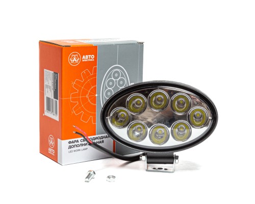 Фара рабочего света овальная 140х105х57 24Вт 8 светодиодов направленный свет AVTOELECTRICA