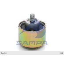Ролик приводного ремня IVECO EuroTech, Cursor промежуточный (74х47мм) SAMPA
