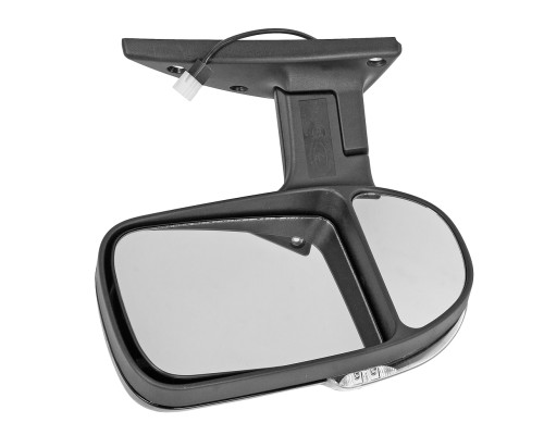 Зеркало боковое ГАЗ-3302 левое с повторителем поворота черное АВТОКОМПОНЕНТ