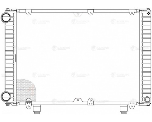 Радиатор ГАЗ-3302 Бизнес алюминиевый 2-х рядный дв.УМЗ-4216, Крайслер (Heavy Duty) LUZAR