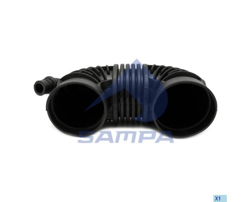 Патрубок КАМАЗ-5490 MERCEDES Actros воздухозаборника 25-40х12мм (гофра после фильтра) SAMPA