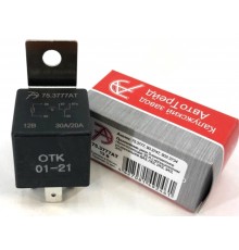 Реле электромагнитное 12V 5-ти контактное 30/20А переключ. с кронштейном АВТОТРЕЙД