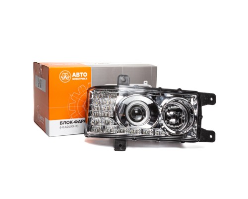 Фара блок КАМАЗ-6520, 6511, 4308 правая (16 светодиодов) LED AVTOELECTRICA