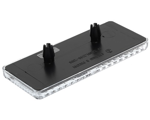 Катафот ГАЗ-3302 белый 121х52 (рисунок ромб,  крепление 2 защелки) АЭК