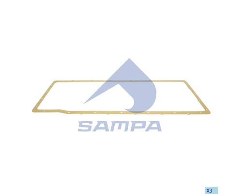 Прокладка MAN TGA, TGX, TGS дв.D2066 картера масляного SAMPA