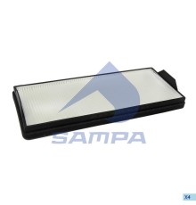 Фильтр воздушный салона КАМАЗ-5490 MERCEDES Atego, Axor, Econic (454х190х56мм) SAMPA
