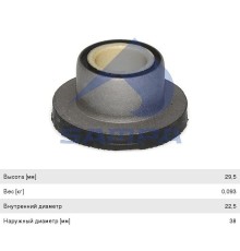 Сайлентблок IVECO кабины задний (22.5x38x29.5) SAMPA