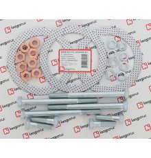 Прокладка КАМАЗ-ЕВРО металлорукава трубы глушителя комплект полный (прокл., болты, гайки) КВАДРАТИС