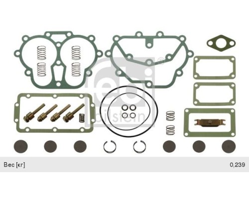 Ремкомплект VOLVO компрессора (прокладки, клапаны, пружины) FEBI