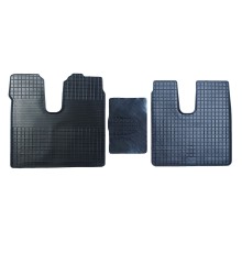 Коврик салона MAN TGA XXL (00-), TGX (02-) резиновый комплект (3 предм.) SEINTEX