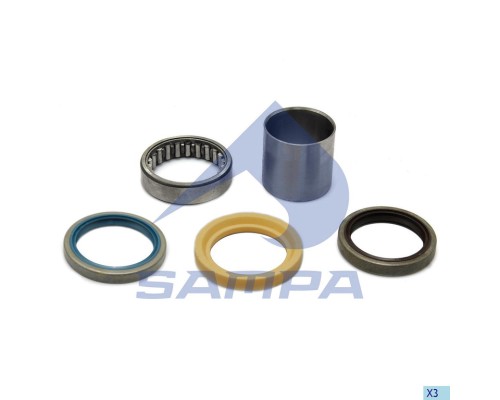 Ремкомплект КАМАЗ-5490 MERCEDES вала планетарной передачи (подшипник, втулка, сальники) SAMPA