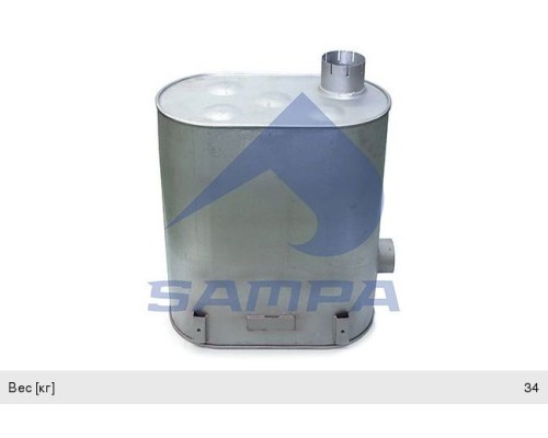 Глушитель RENAULT Premium (ЕВРО-1) SAMPA