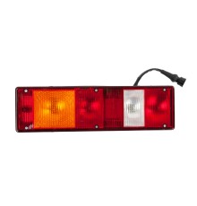 Фонарь задний КАМАЗ, МАЗ, УРАЛ 24V с проводом левый ТЕХАВТОСВЕТ