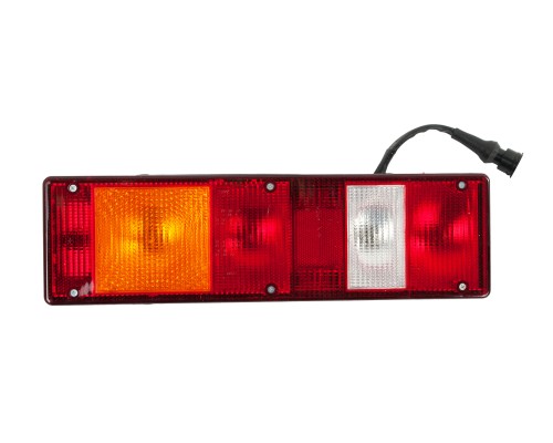 Фонарь задний КАМАЗ, МАЗ, УРАЛ 24V с проводом левый ТЕХАВТОСВЕТ