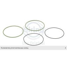 Кольцо уплотнительное MAN TGA дв.D2530, 2842 гильзы цилиндра комплект ELRING