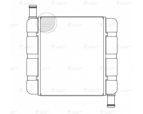Радиатор отопителя МТЗ-80, 82 алюминиевый LUZAR