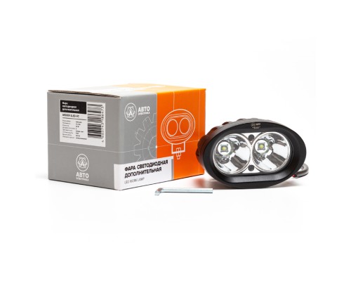 Фара рабочего света овальная 96х80х71 20Вт 2 светодиода направленный свет AVTOELECTRICA