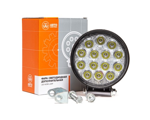 Фара рабочего света круглая 142х115х55 42Вт 14 светодиодов направленный свет AVTOELECTRICA