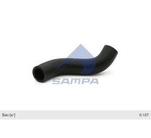 Патрубок КАМАЗ-5490 MERCEDES радиатора SAMPA