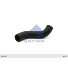 Патрубок КАМАЗ-5490 MERCEDES радиатора SAMPA
