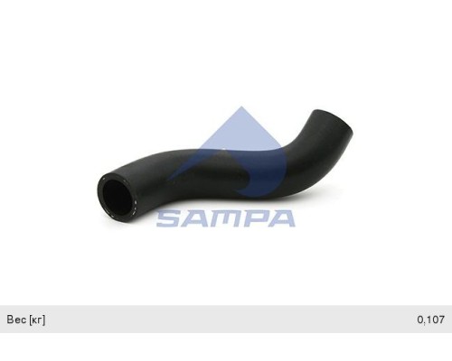 Патрубок КАМАЗ-5490 MERCEDES радиатора SAMPA