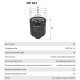 Фильтр масляный VW SKODA, OP641, FILTRON