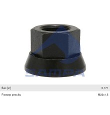 Гайка колеса RENAULT M22x1.5/h-30/SW33 (юбка подвижная) SAMPA