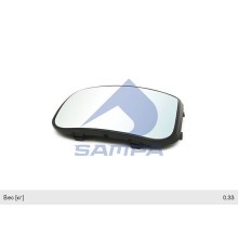 Элемент зеркальный КАМАЗ-5490 MERCEDES Axor с подогревом (панорама) SAMPA