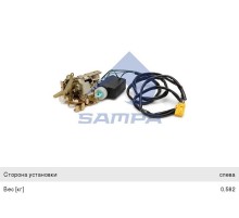 Замок двери КАМАЗ-5490 MERCEDES передней левой SAMPA