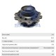 Ступица SCANIA 4, P, G, R series задняя (без подшипника) SAMPA