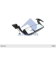 Зеркало боковое MAN TGS правое с подогревом в сборе (основное электрорегулировка) SAMPA