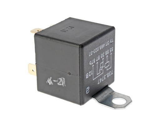 Реле стартера УАЗ 5-ти контактное 50/15А с кронштейном АВАР