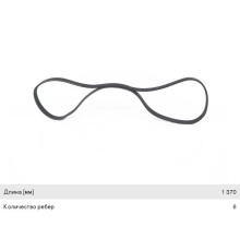 Ремень ГАЗ-3110, 3302 генератора ЗМЗ-406, 409.10 с ГУР 6PK1370 BOSCH