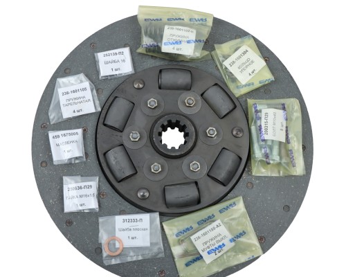 Сцепление ЯМЗ-238 МАЗ, КРАЗ, УРАЛ в сборе (полный комплект) АВТОДИЗЕЛЬ