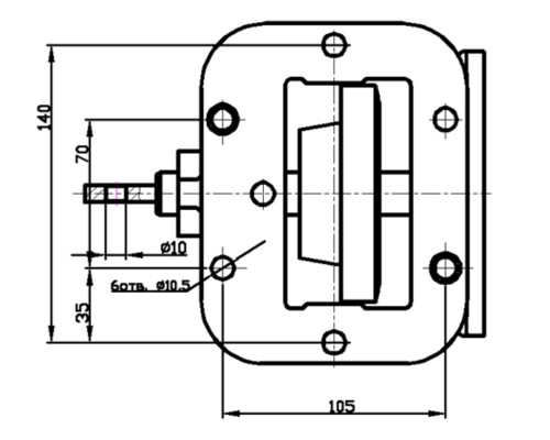 Коробка ГАЗ-САЗ-4509 отбора мощности КПП 5-ст. под НШ самосвал короткий шток АГРЕГАТ