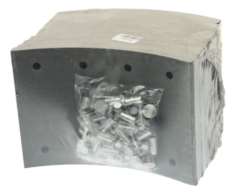 Накладка тормозной колодки ЗИЛ-130 задней сверленая расточен.комплект 8шт.с заклепками ВАТИ