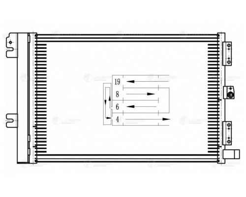 Радиатор кондиционера ГАЗель Next LUZAR