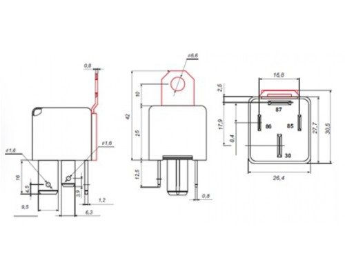 Реле стартера ВАЗ, ГАЗ, ЗИЛ, Автобусы 70А с кронштейном АВТОТРЕЙД